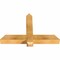Ekena Millwork Eugene Rough Sawn Timber Gable Bracket, Western Red Cedar, 36"W x 24"H x 4"D x 4"F, 16/12 Pitch GBW036X24X0404EUG00RWR - alternate 5